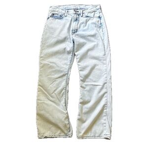 HUDSON Blair High Rise Bootcut Crop Jeans Women’s Size 27 Light Wash Denim